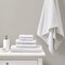 Madison Park Spa Waffle 100% Cotton Combed Towel Set, Assorted Sizes, White